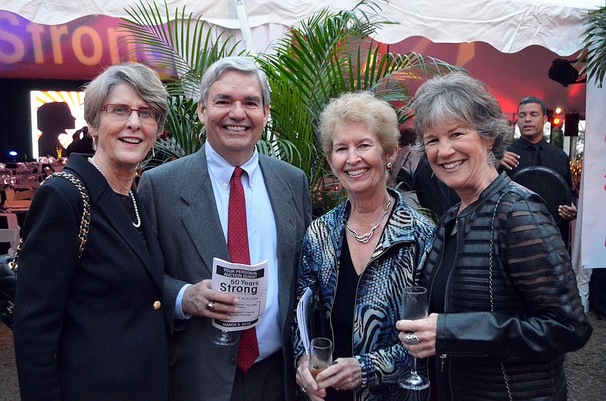 Pam and David Steves with Sue Renfrew and Ann Hankinson