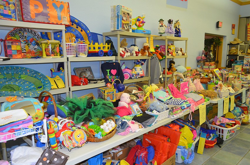 Customers enjoyed a selection of toys at the Rummage Sale.