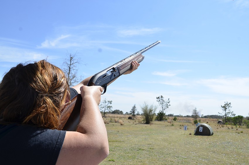 Rachel Knipfer hit her first clay.