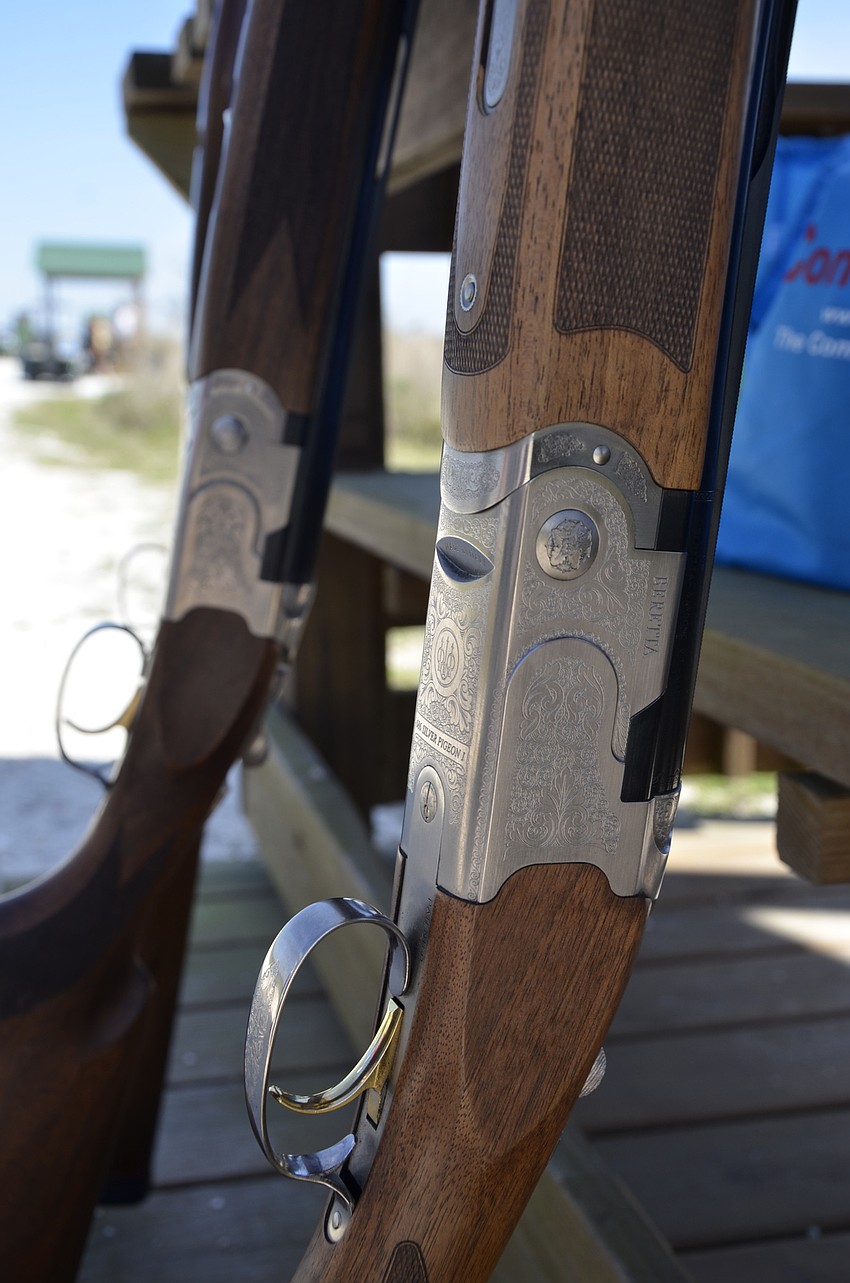 A Beretta Silver Pidgeon waits for Adam Phillips' next round.