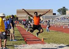 Sarasota's Samauri Bane finished fifth in the long jump.