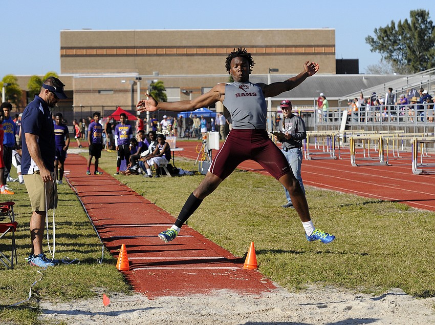 Riverview's Traquan Washington posted a 19 feet, 1.75 inch mark in the long jump.