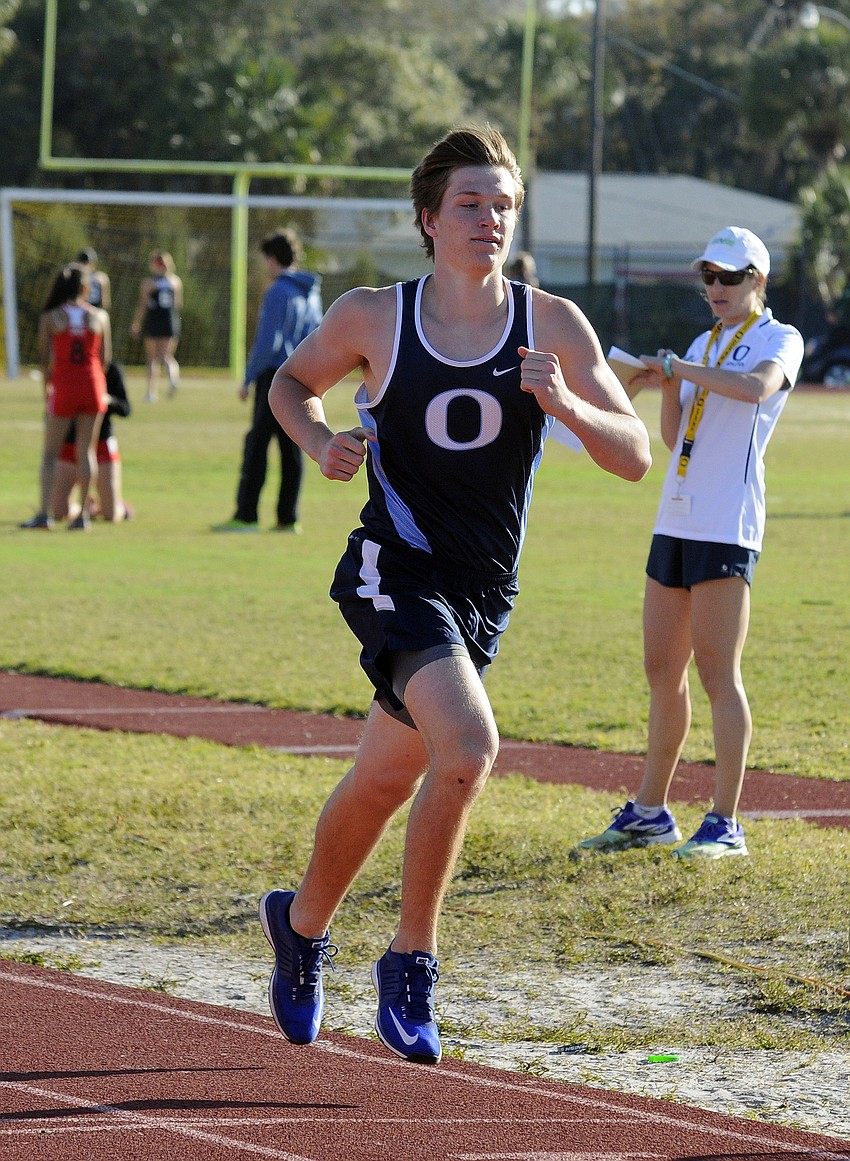 The Out-of-Door Academy's Todd Humphrey competes in the consolation 800.