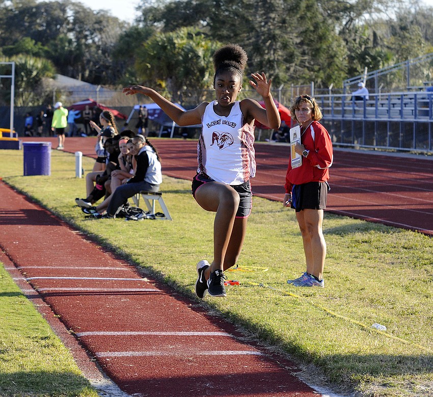 Riverview's Tashuyna Jones finished second in the triple jump with a mark of 31-04.