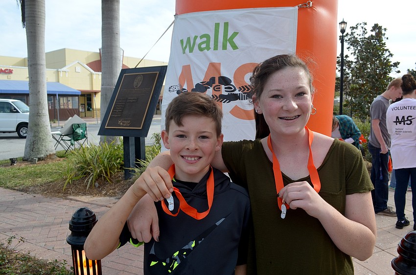 Conner and Taylor Snyder, of Lakewood Ranch, were the first two participants to finish the race.