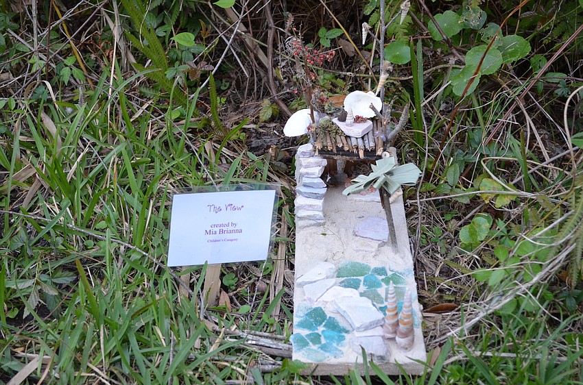 Mia Brianna submitted this beach cottage inspired fairy house called 