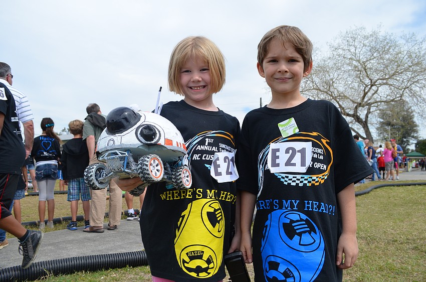 Hazel Nichols and Kayn Sims competed in the elementary school division with their team 