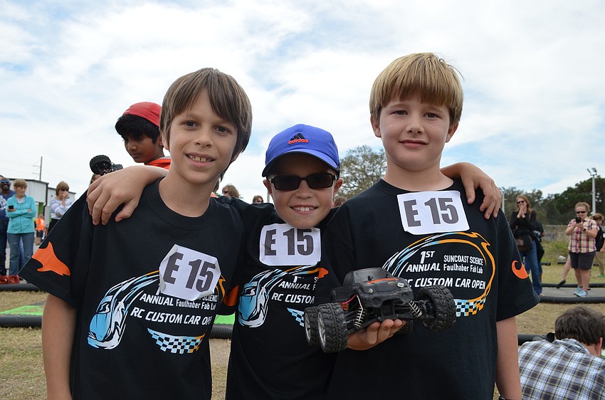 Team Speed in the elementary school division with Leuck Williams, Simon Ayer and Will Steinwachs.