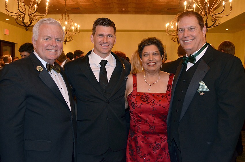 Dennis Stover, Co-Chairs Pete Petersen and Dr. Anila Jain and Phil Mariotti