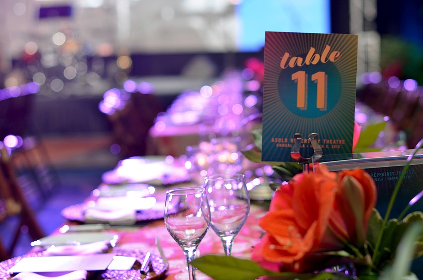 Laura Stuart Wood designed the event decor for Asolo Rep's Annual Gala: Cabaret at the Tropicana.