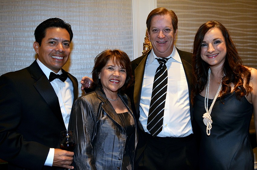 Mario Bringas, Kathy and Homer Cablish and Jessica Bringas