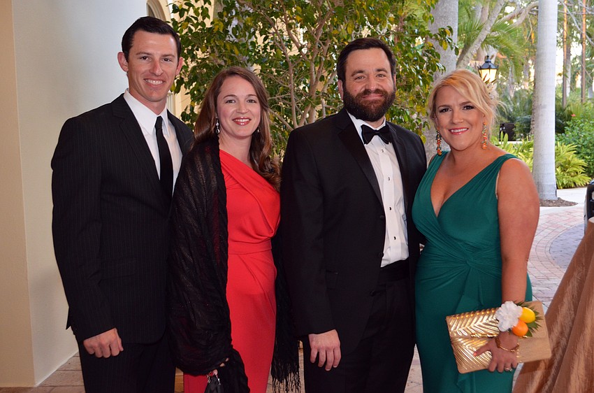 Tyler Del Buono and Courtney Church with Doug and Erin Christy