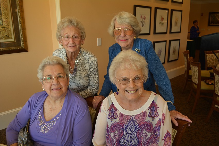 Clockwise from front, left: Dolores Hepak, Mickey Wineinger, Peg Barry and Linda Lencke.