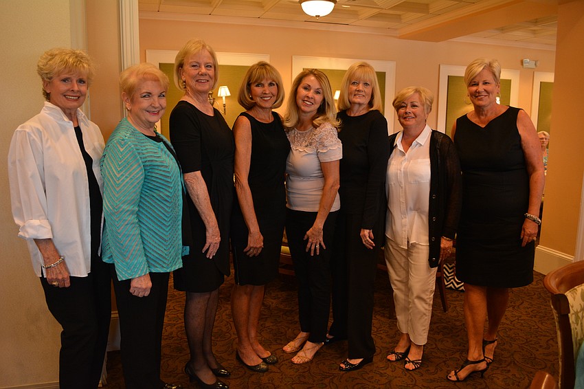 Fashion show models are: Carole Suess, Jan Hollmeyer, Patty Lakner, Ann Mitchell, Bonnie Bohardt, Joanne Franken, Norma Mayer and Debbie Strimel.