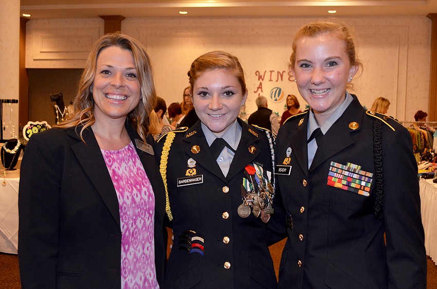 C.J. Bannister with Caitlin Bardenhagen and Bethany Beachy