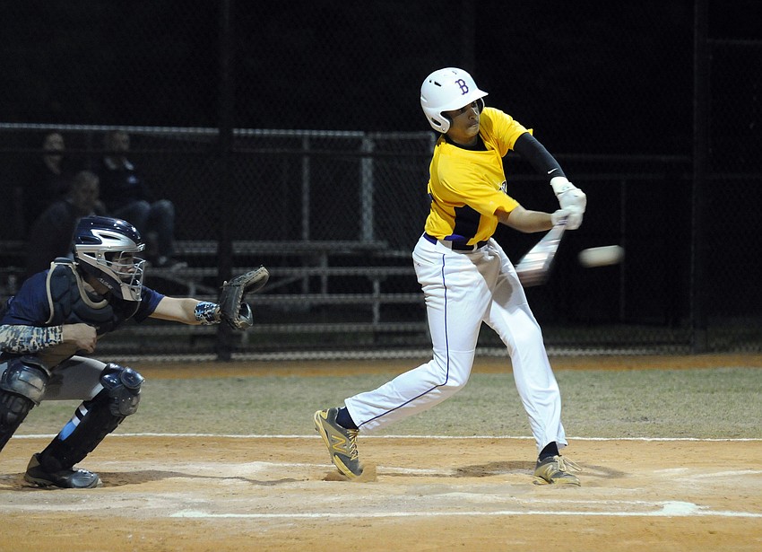 Sophomore James Boldin hit a double in his first at bat.
