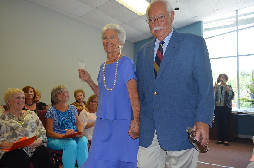 Ruth Gawle and Alden Lumbard model.