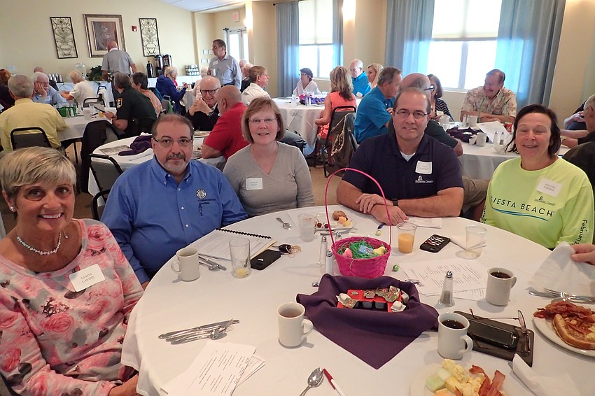 Linda Lavoie, County Commissioner Alan Maio, Nancy Maio, County Administrator Tom Harmer and Dee Dee Harmer