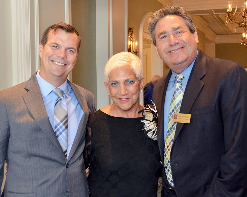Ryan McBride, Lillian Sands and Rabbi Jonathan Katz