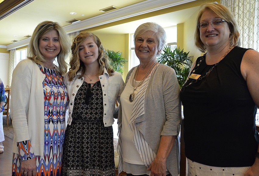 Heather, Carli and Sara Kasten and Lora Miller with the Cystic Fibrosis Foundation