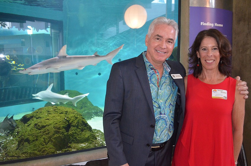 Save Our Seabirds CEO David Pilston and event chairwoman Lisa Hartmann