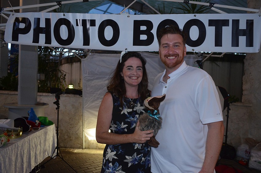 Brook O’Malley and Edward Fagan, of photo booth sponsor Club Realty