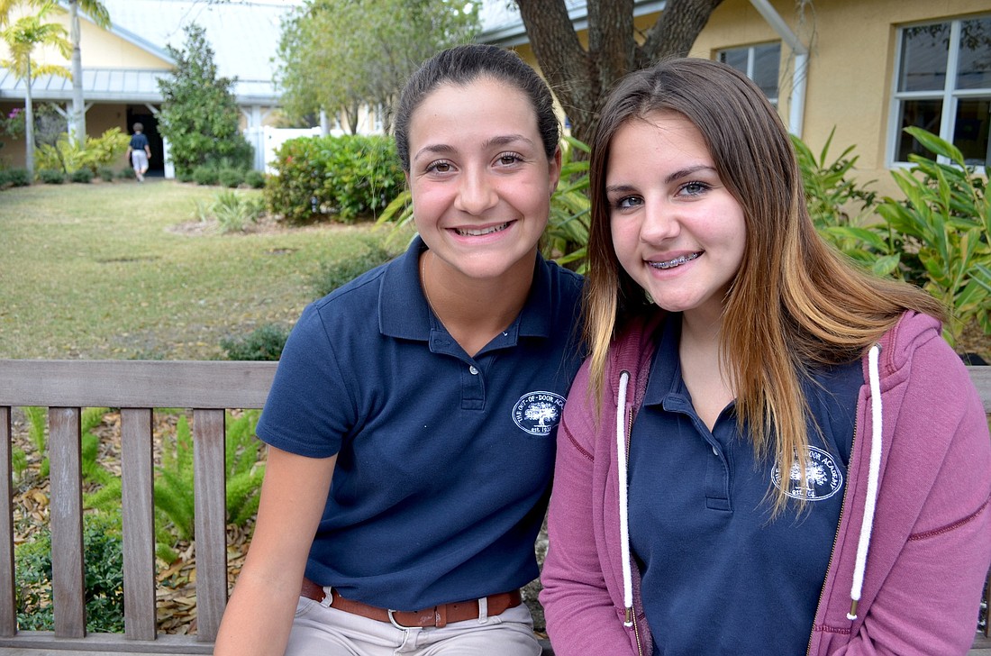 Sydney Sforzo and Chelsea Lea, ODA students, have attended the school and been best friends since first-grade.
