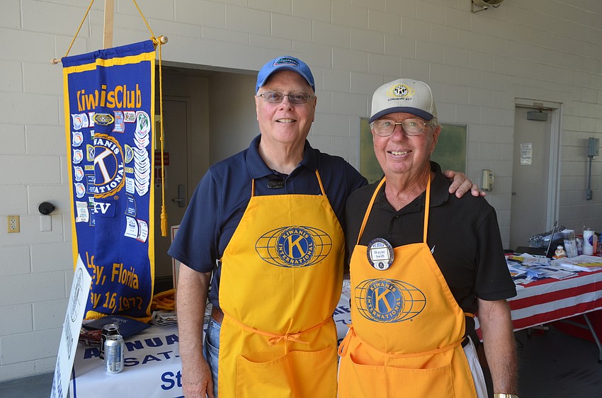 Joe Walsh and Wayne Swift, of the Kiwanis Club of Longboat Key