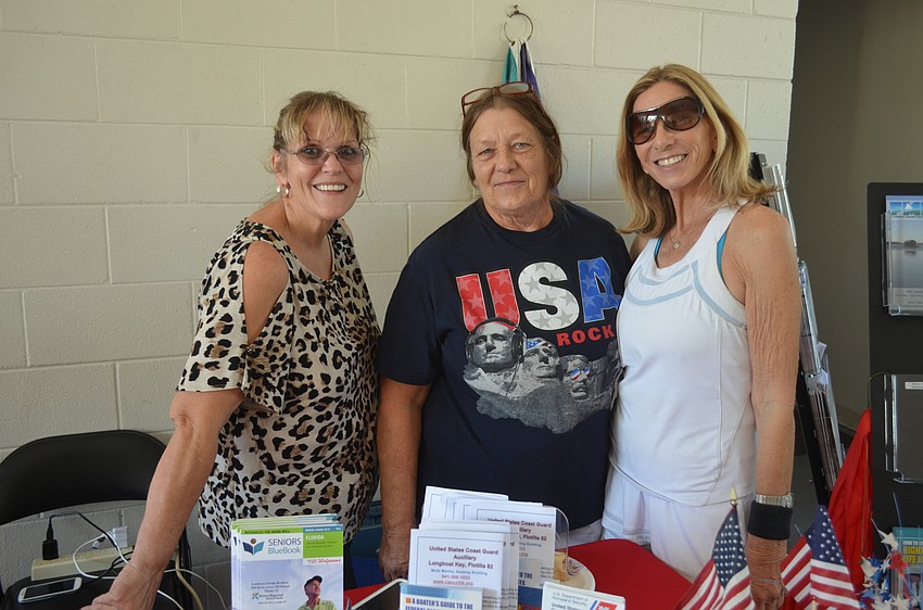 Jo Ann Mixon, Trish Granger and Roberta Straff, of the Town of Longboat Key
