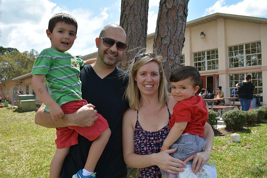 Parrish resients Dominic, Gabe, Jana and Dante Salazar enjoy the beautiful weather.