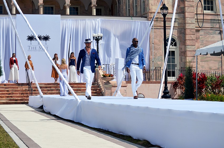 The fashion show featured fashions from The Met.