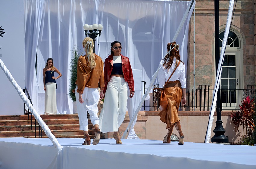 The fashion show featured fashions from The Met.