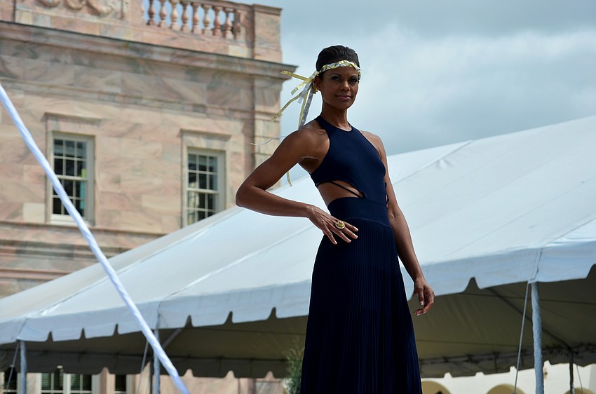 The fashion show featured fashions from The Met.