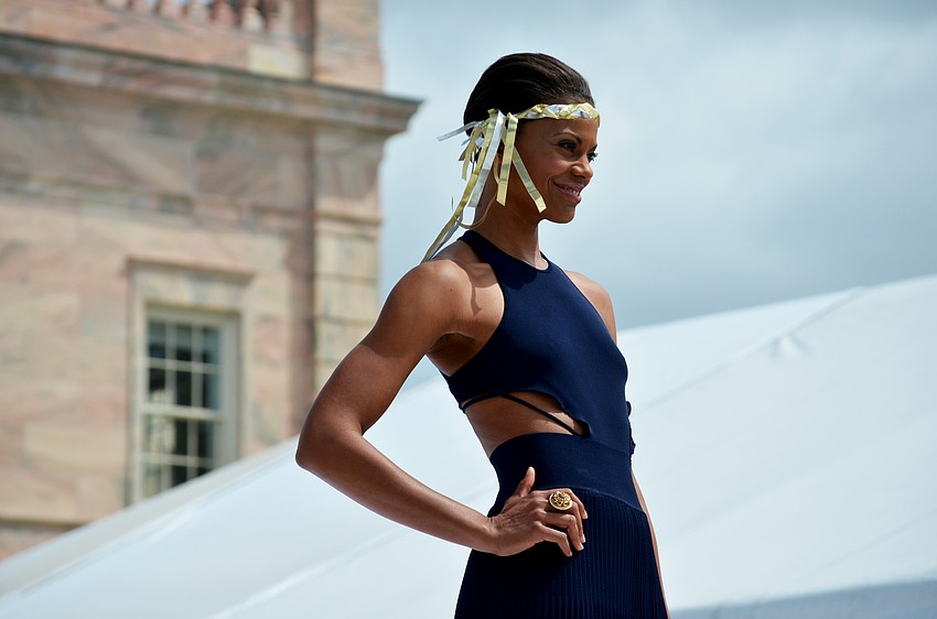 The fashion show featured fashions from The Met.