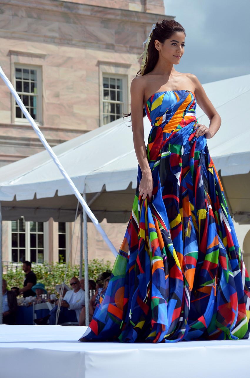 The fashion show featured fashions from The Met.