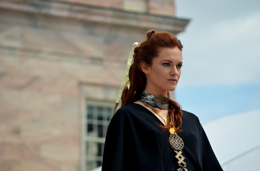 The fashion show featured fashions from The Met.