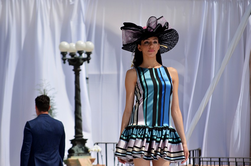 The fashion show featured fashions from The Met.