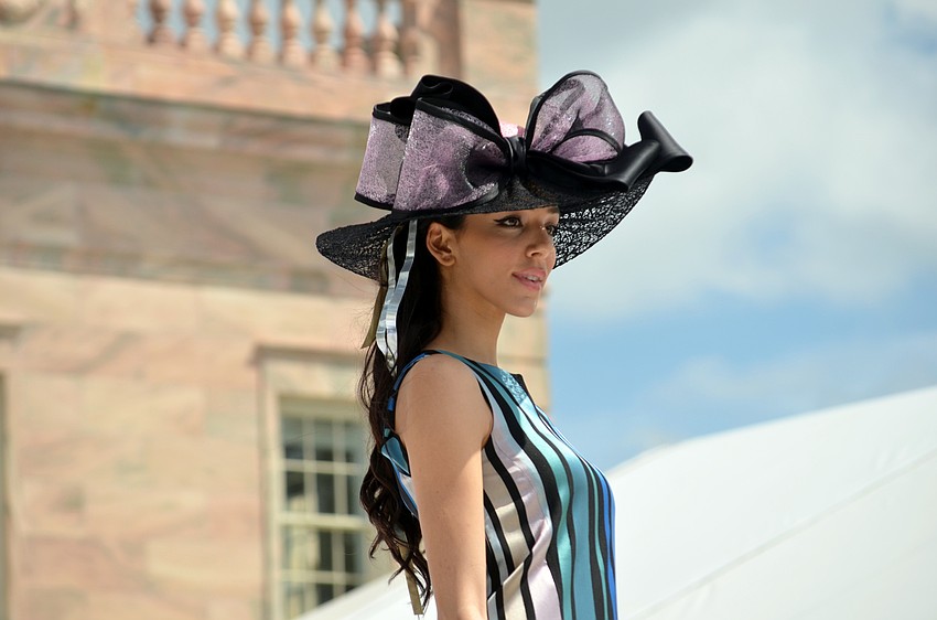 The fashion show featured fashions from The Met.