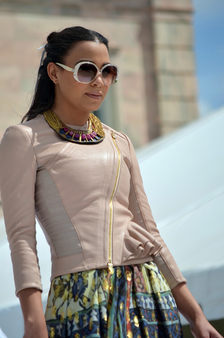 The fashion show featured fashions from The Met.