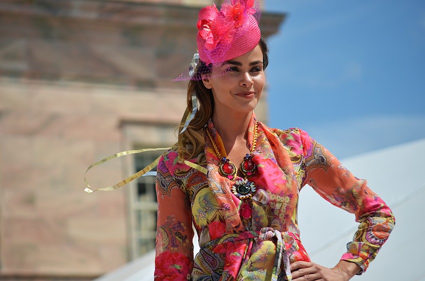 The fashion show featured fashions from The Met.