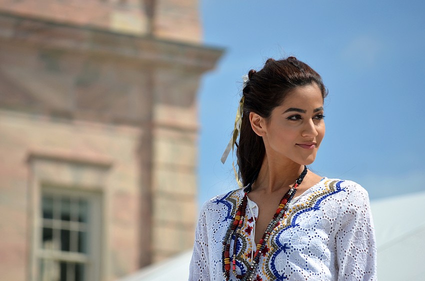 The fashion show featured fashions from The Met.