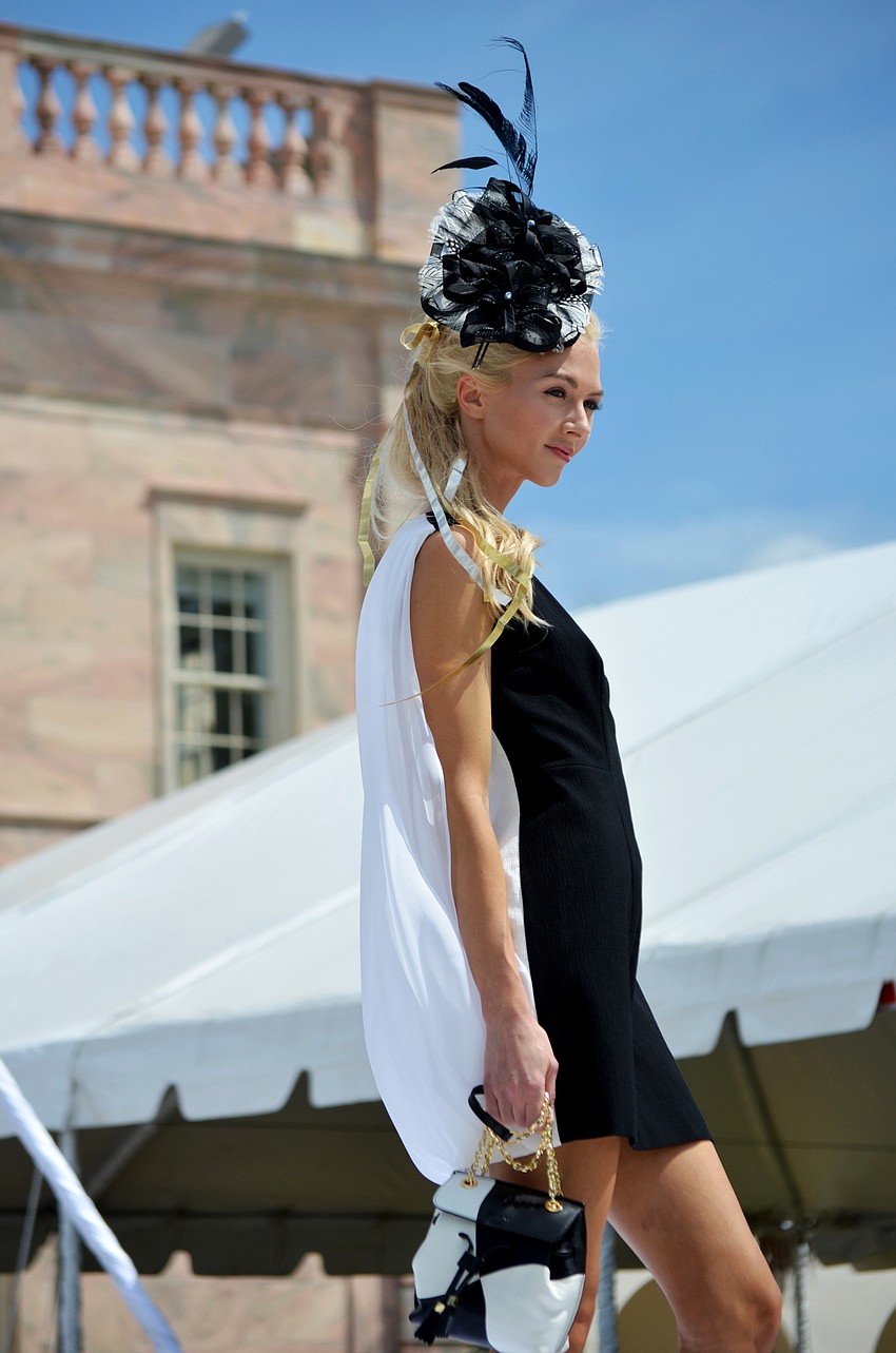 The fashion show featured fashions from The Met.