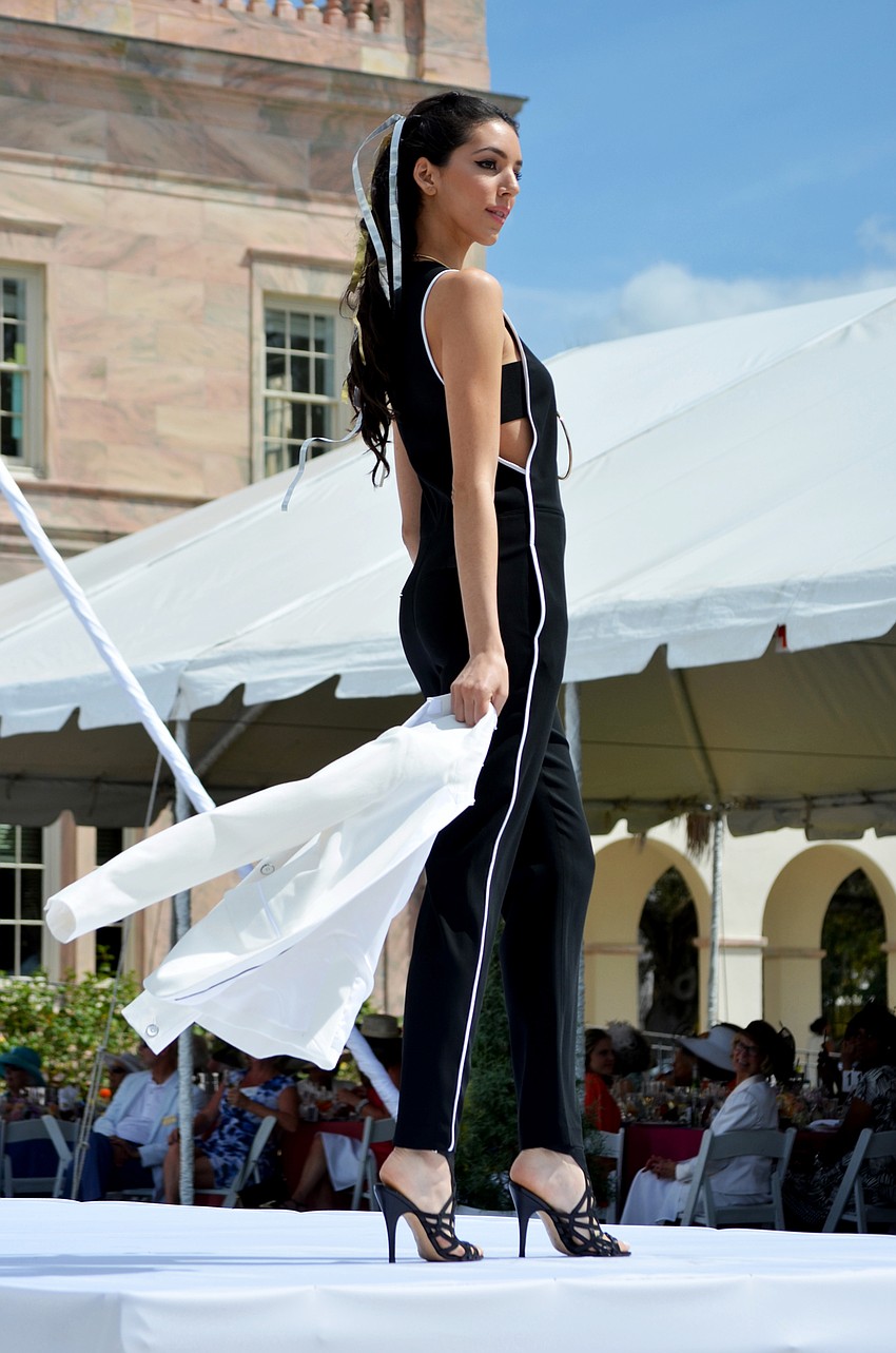 The fashion show featured fashions from The Met.