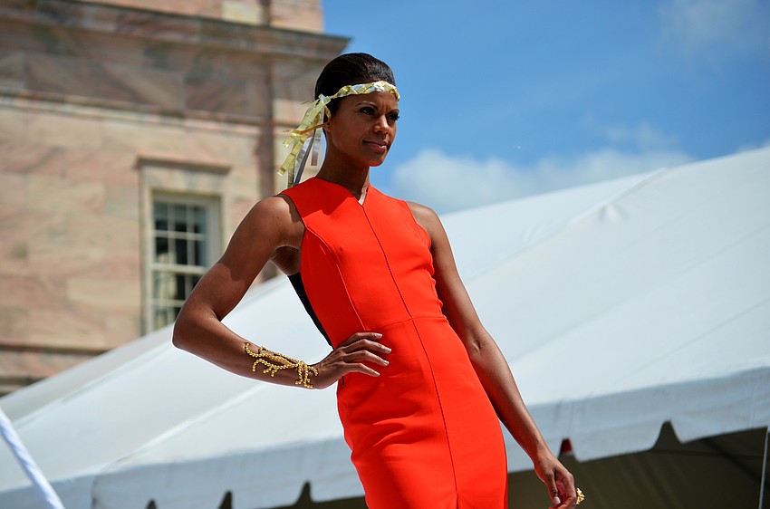 The fashion show featured fashions from The Met.