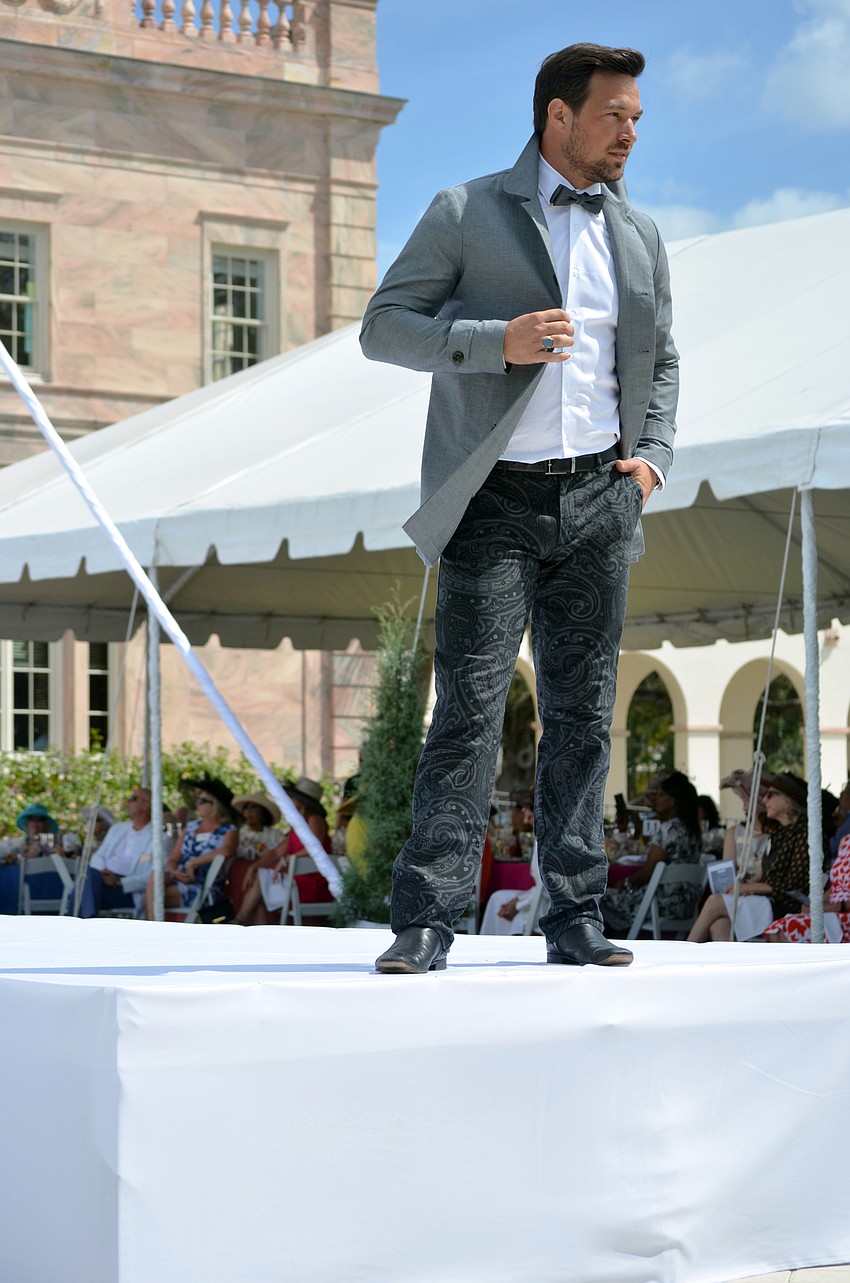 The fashion show featured fashions from The Met.