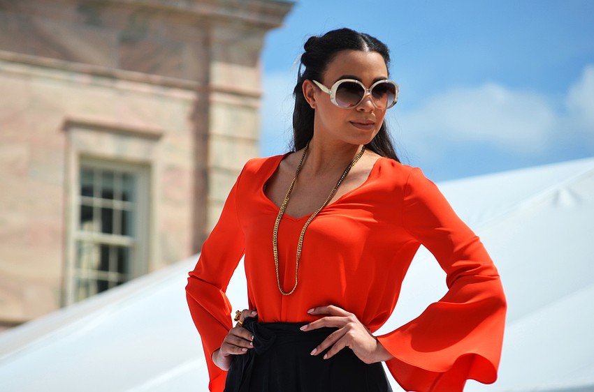 The fashion show featured fashions from The Met.