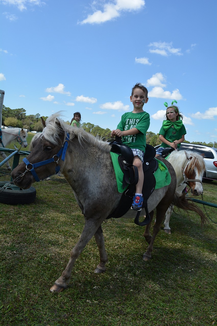 Trenton Longpre, of Ellenton, spends the day with his grandparents.