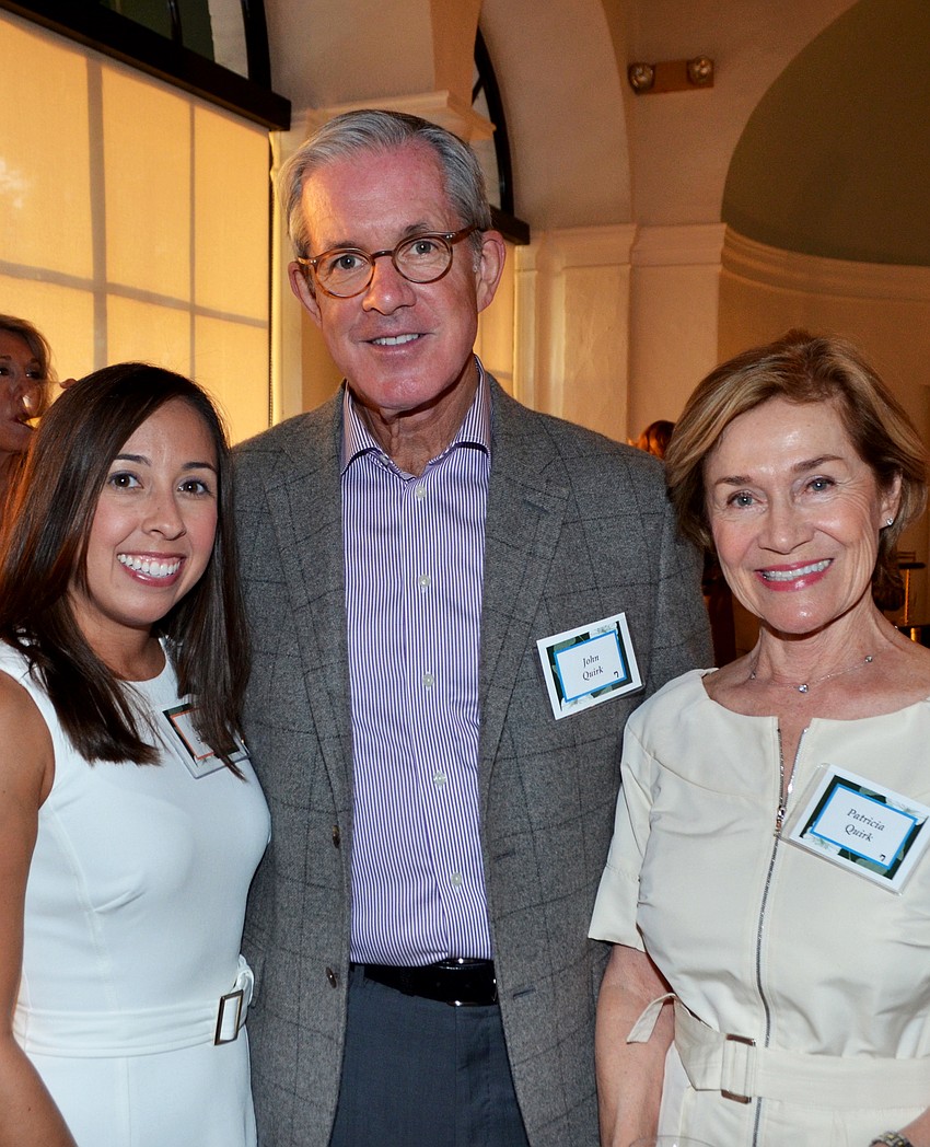 Tammie Sandoval with John and Patricia Quirk