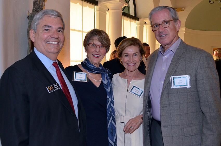 Co-Hosts David and Pamela Steves with Patricia and John Quirk