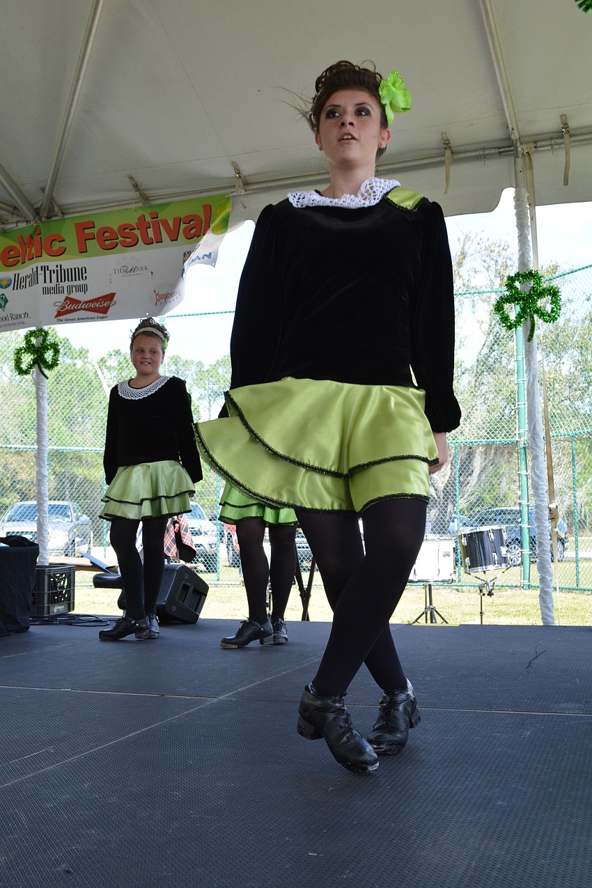 Stephanie Lovetere performs with the Irish Dance Academy of Sarasota.